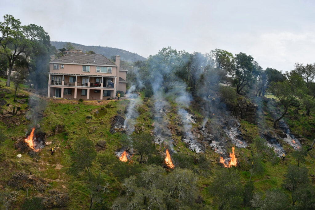 Controlled burns in the Silverado neighborhood are set to reduce potential fuels in wildland areas