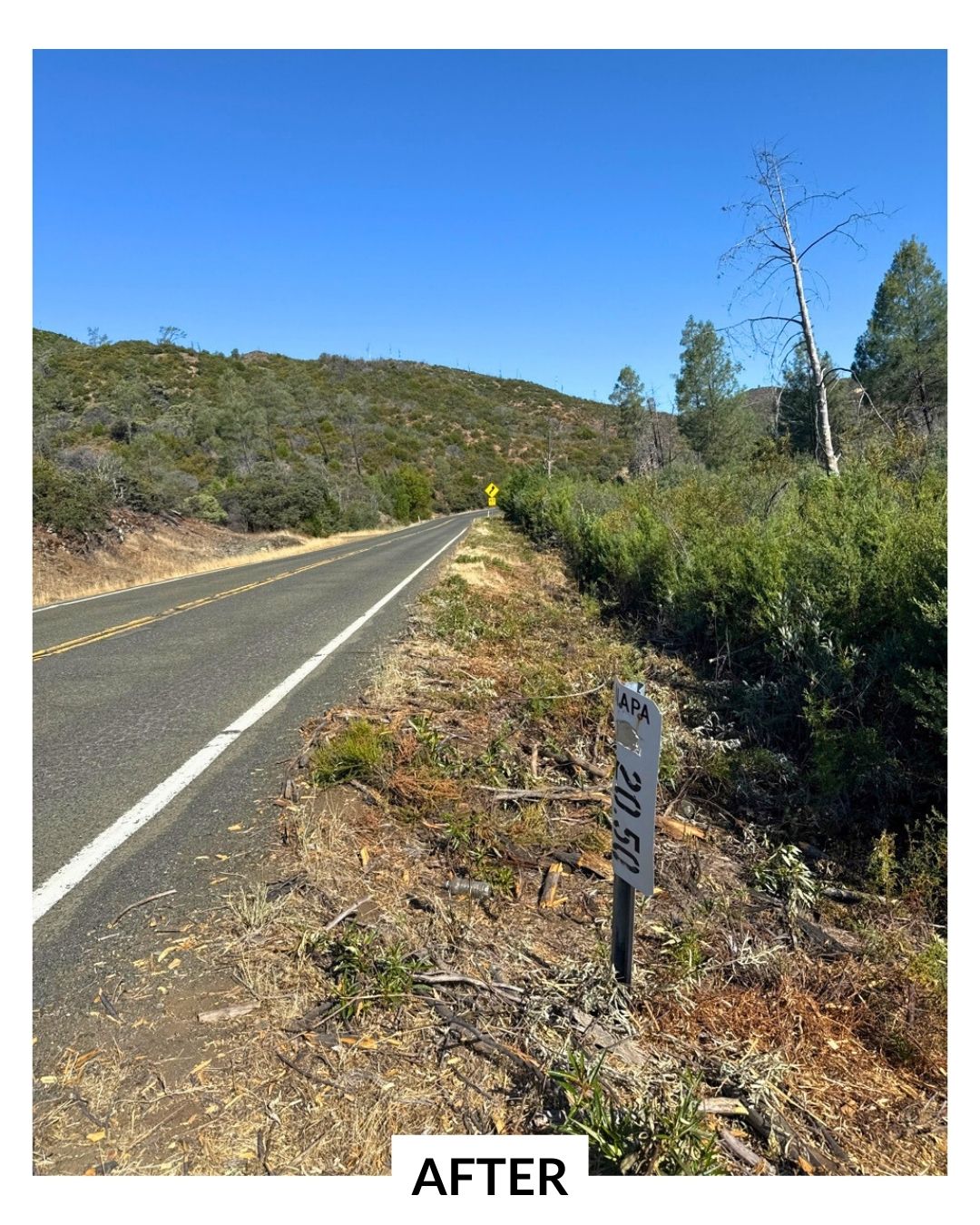 Butts Canyon cleared open road after project